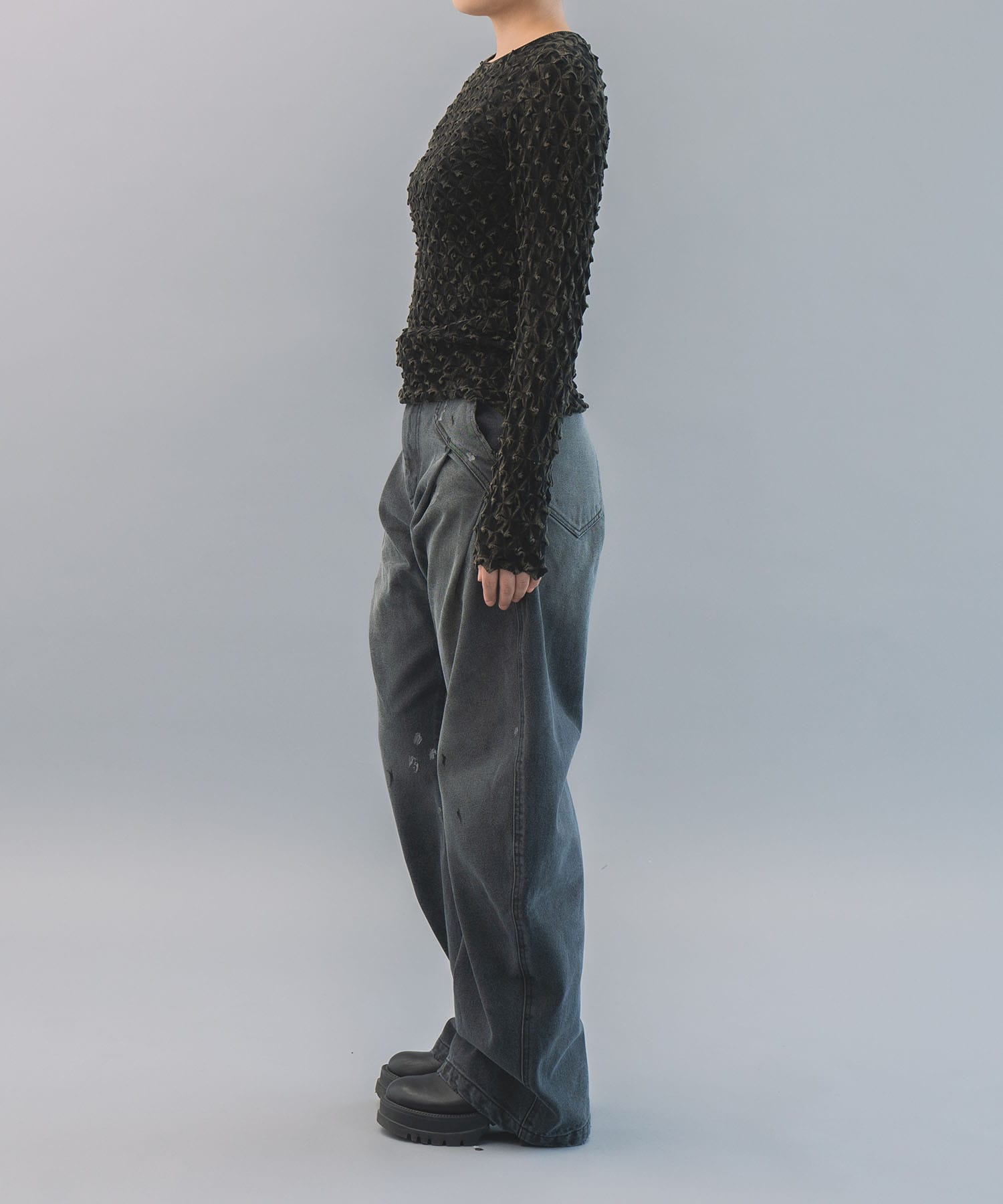 ice cotton tops stone wash OPEN SESAME CLUB