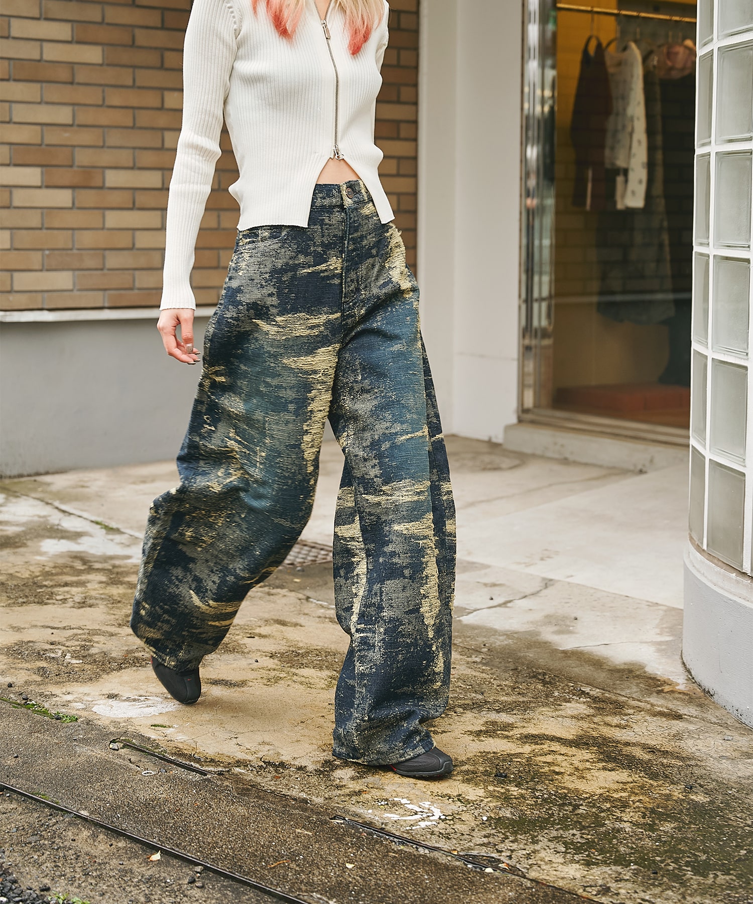 別注 DENIM CURVELEGPANTS TAAKK