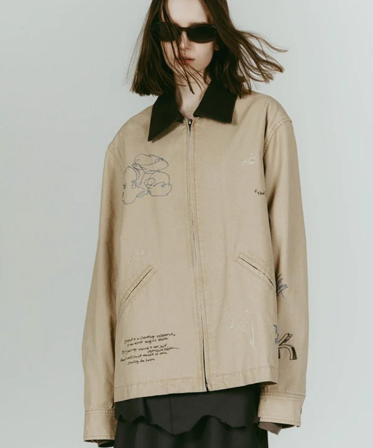 embroidered jacket(unisex) Knuth Marf