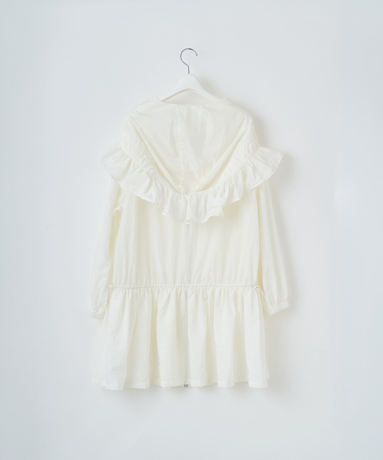 Nylon frilled mountain parka naokitomizuka