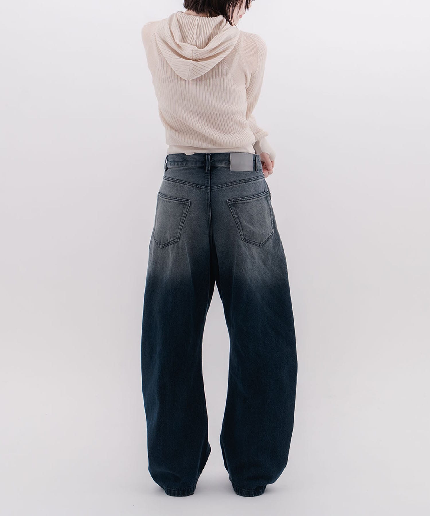 rib slim hoodie CONZ