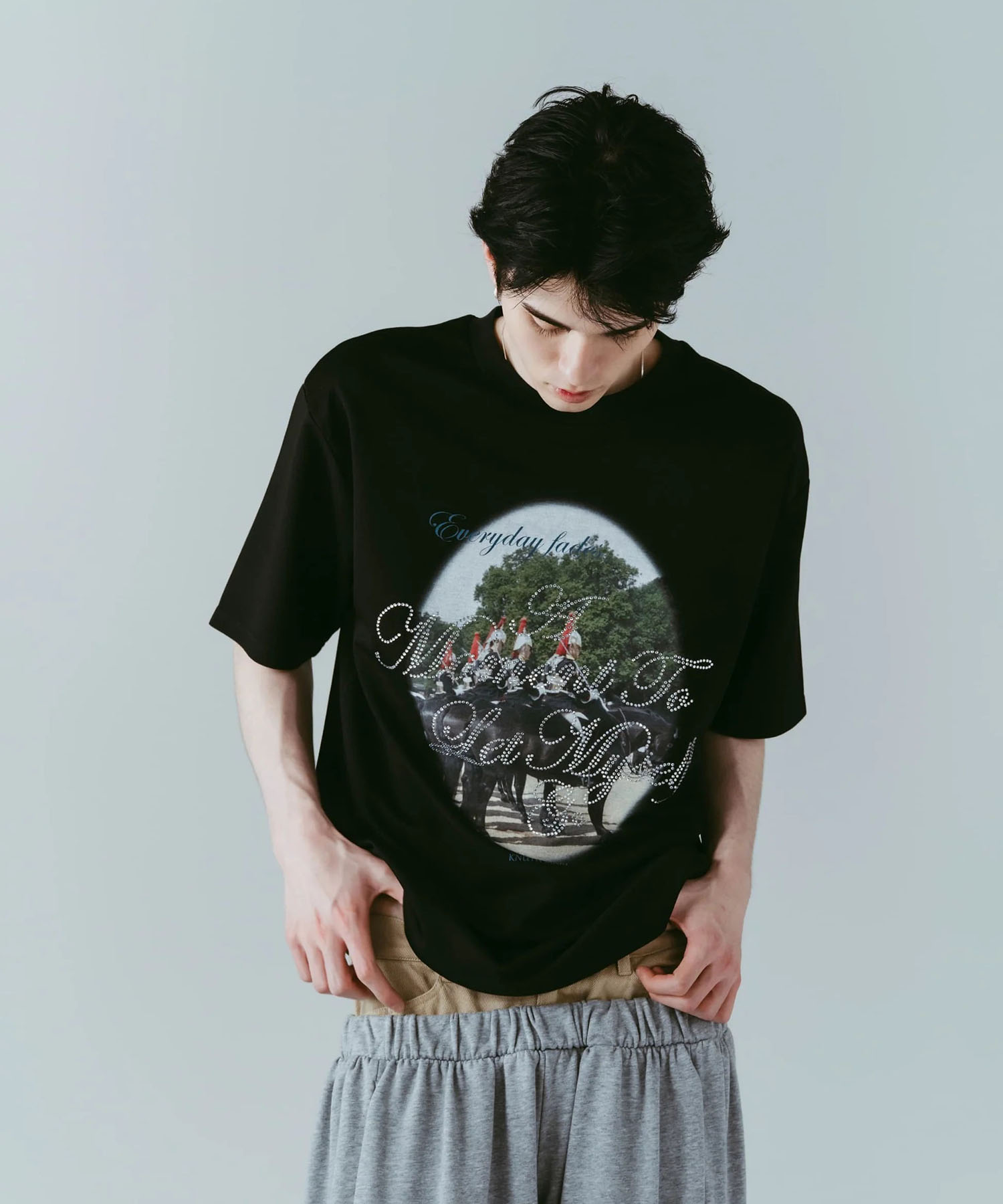 rhinestone graphic tee(unisex) Knuth Marf
