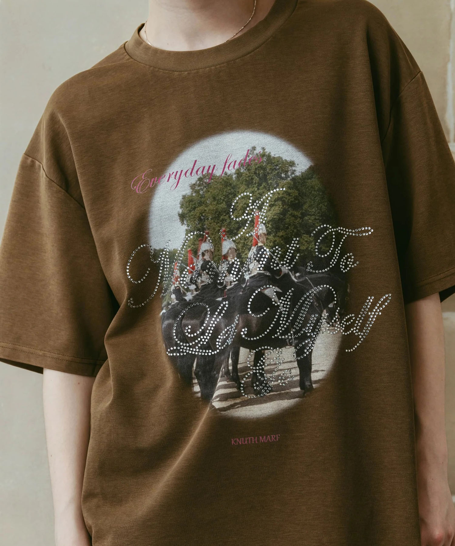 rhinestone graphic tee(unisex) Knuth Marf