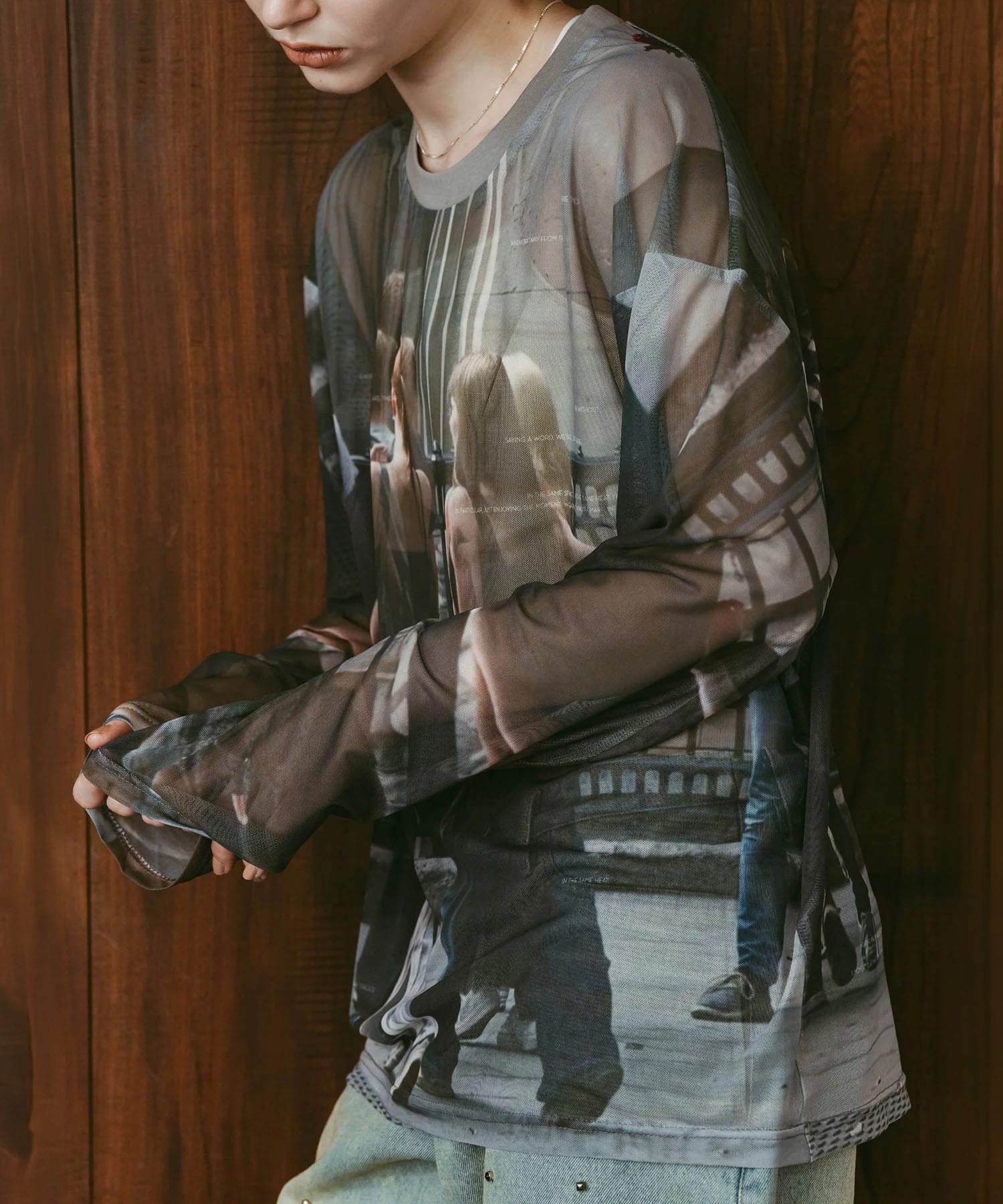 school sheer long-sleeve tee(unisex) Knuth Marf