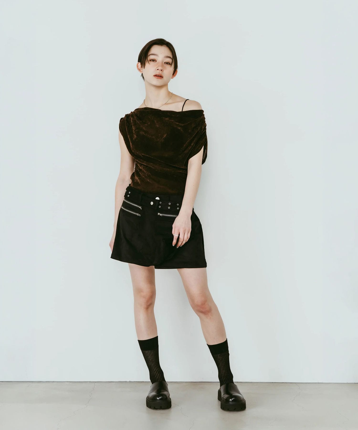 layered suede skort Knuth Marf