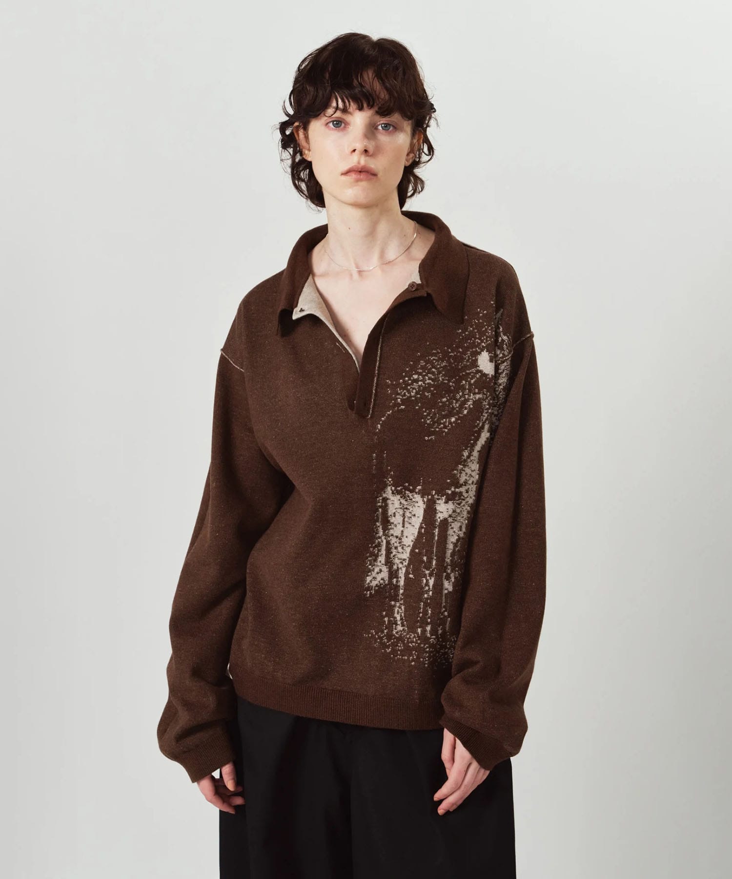 reversible jacquard polo knit Knuth Marf