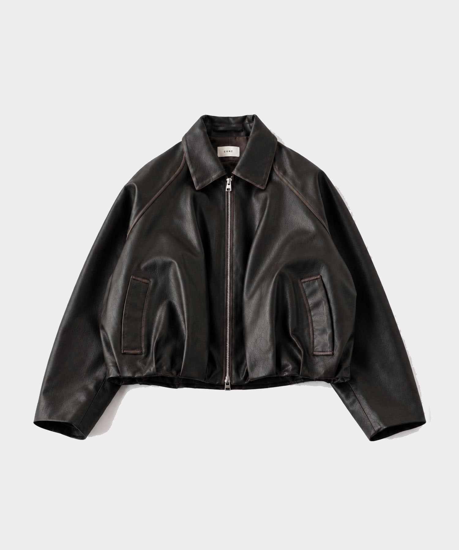 balloon blouson vintage faux leather CONZ