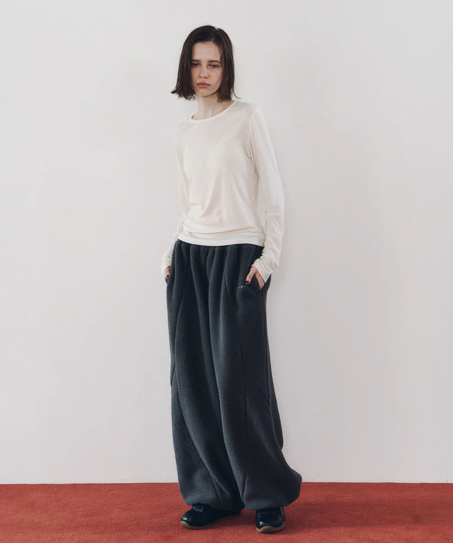 switching boa pants(unisex)/l mint Knuth Marf