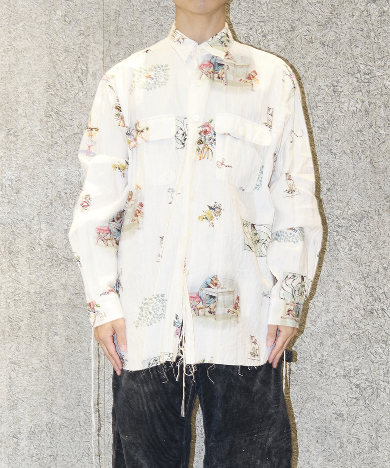 LINEN BASIC SHIRT Midorikawa