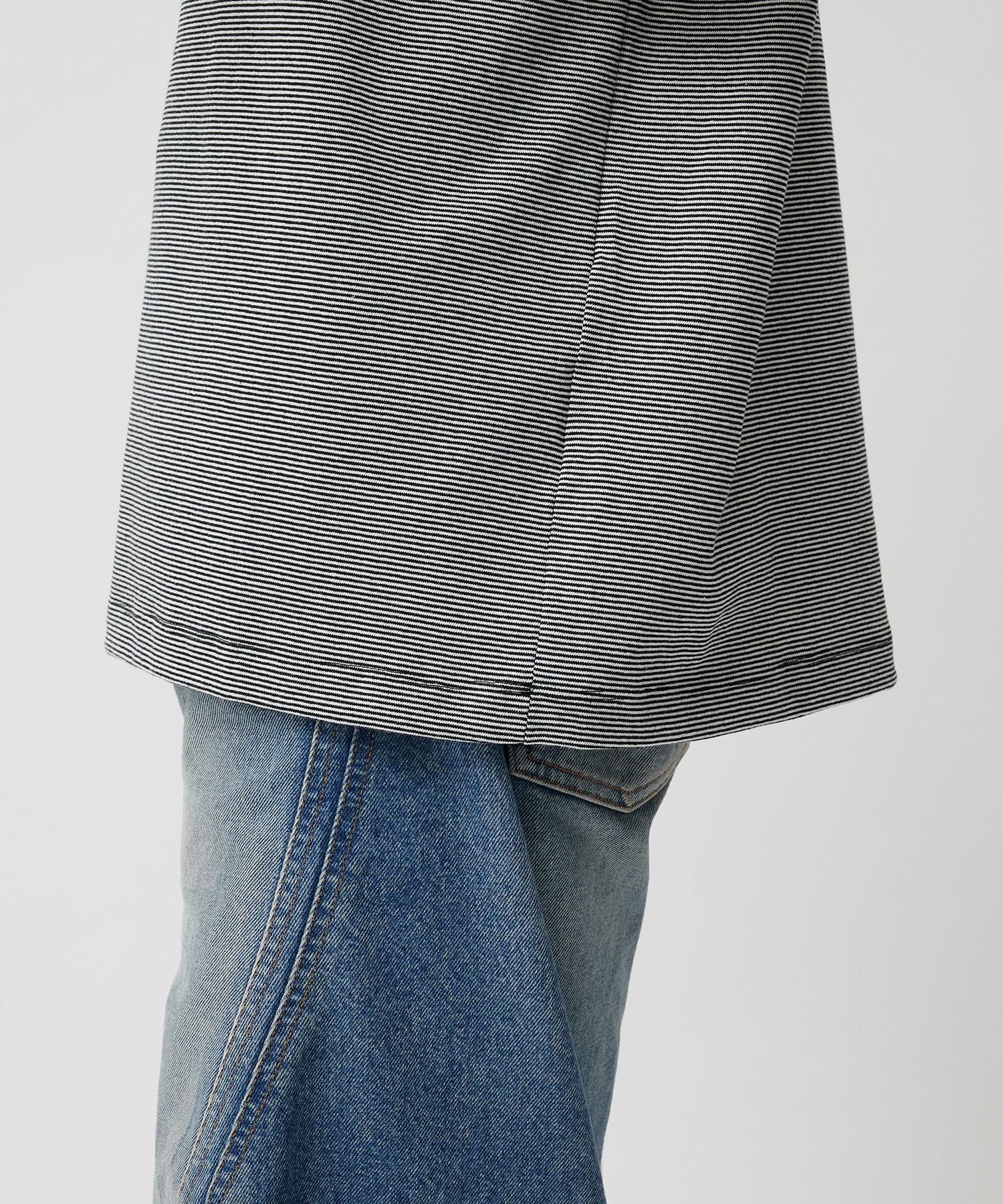 NARROW BORDER S/S TEE SHIRTS alvana
