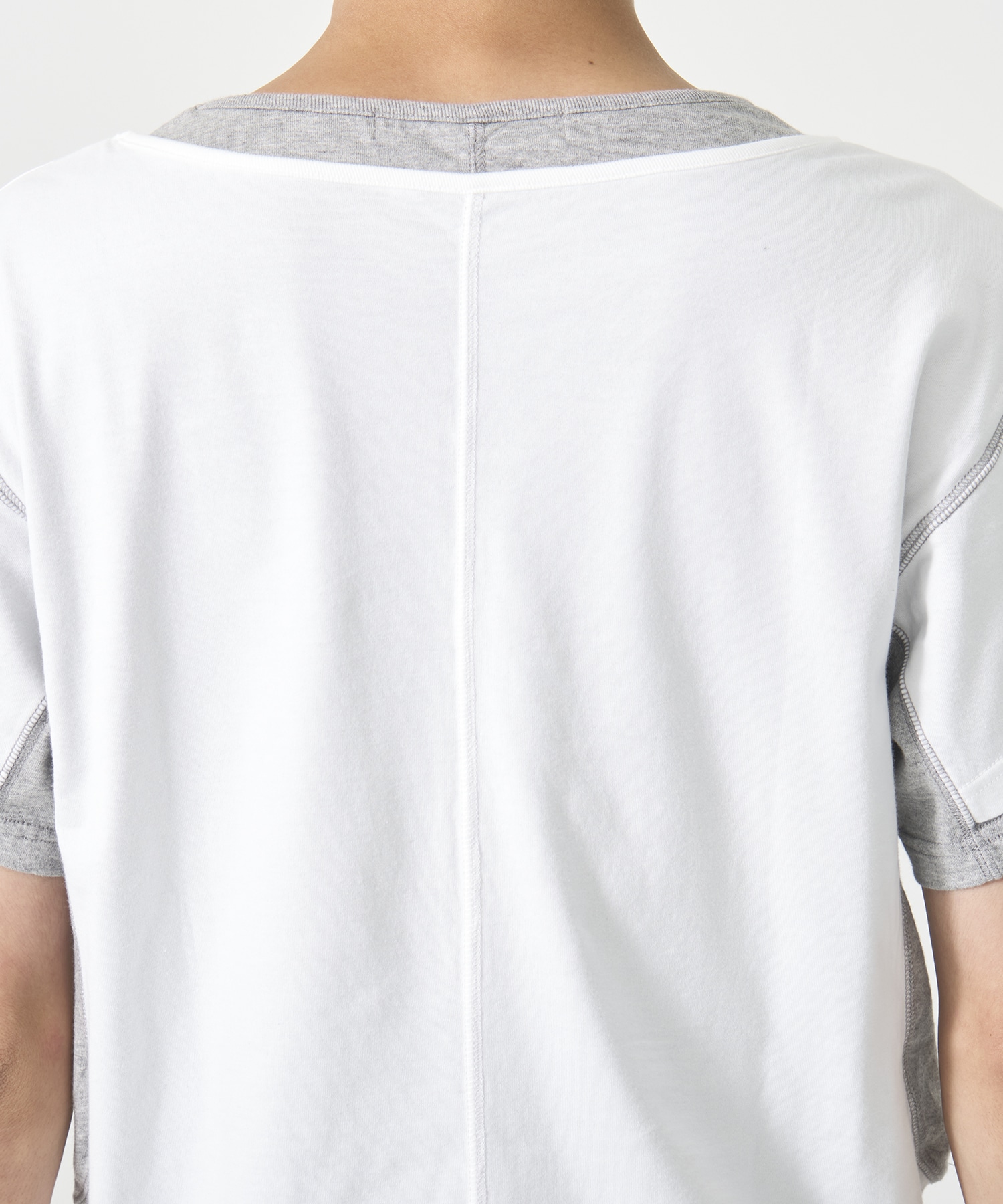別注 LAYERD SHORT SLEEVE T-SHIRT NVRFRGT
