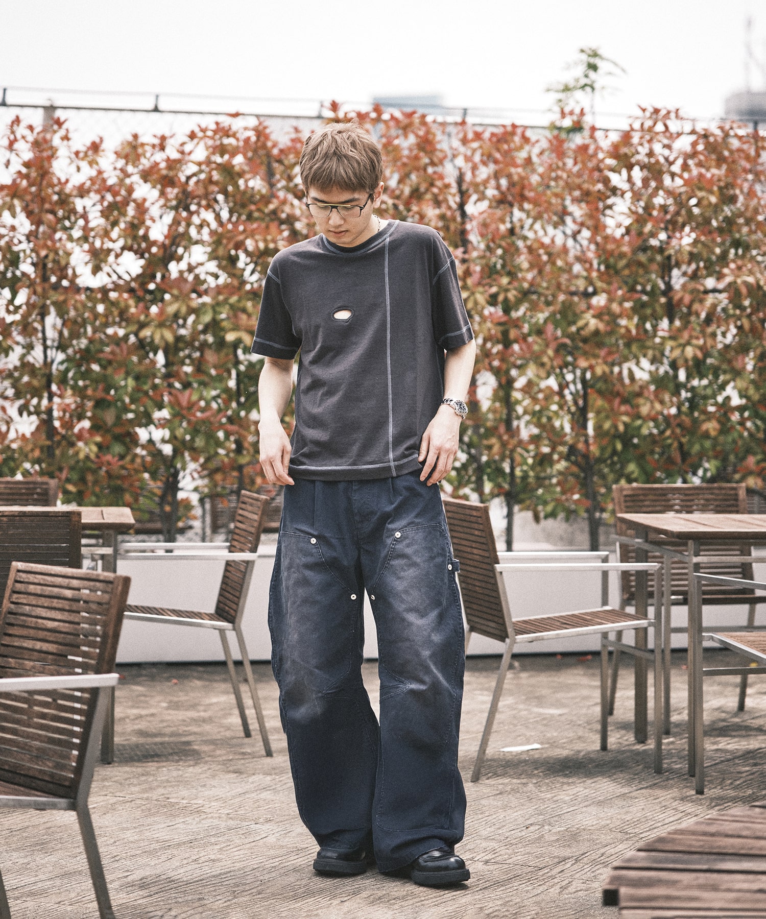 ダックダブルニーカブレッグパンツ CONZ