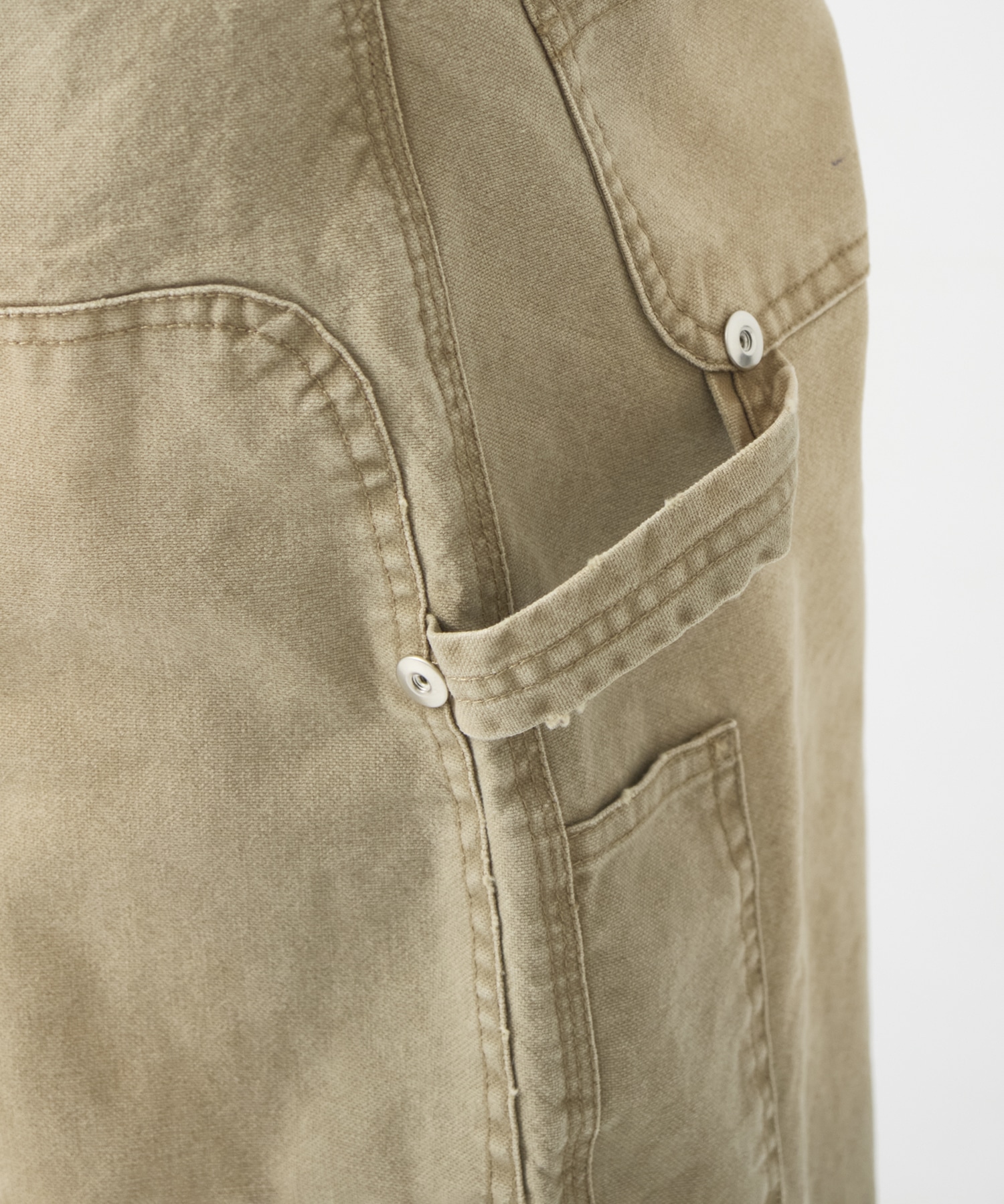 DUCK DOUBLE KNEE CURVED LEG PANTS CONZ