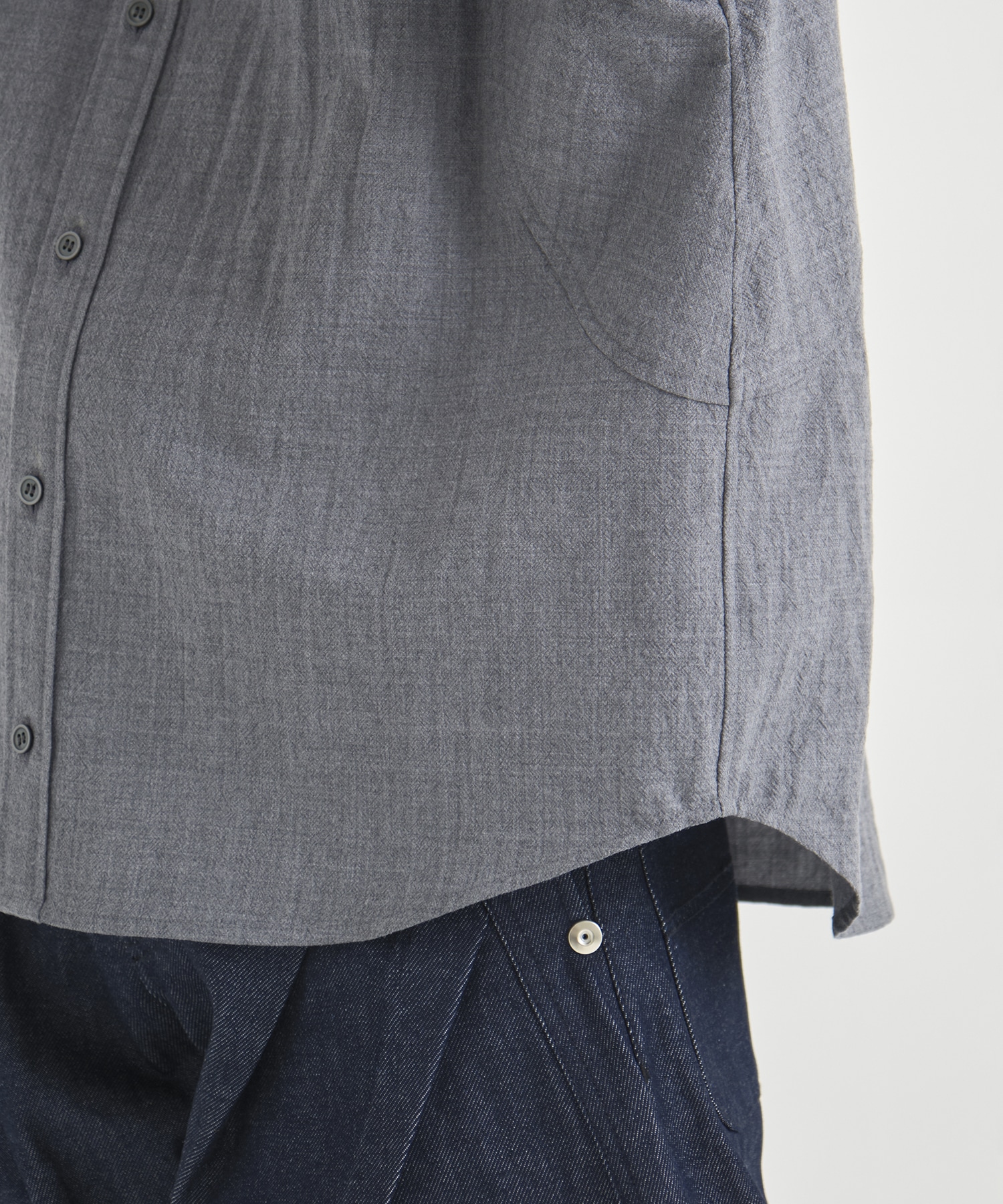 COMPACT FIT WOOL PANEL SHIRT CONZ