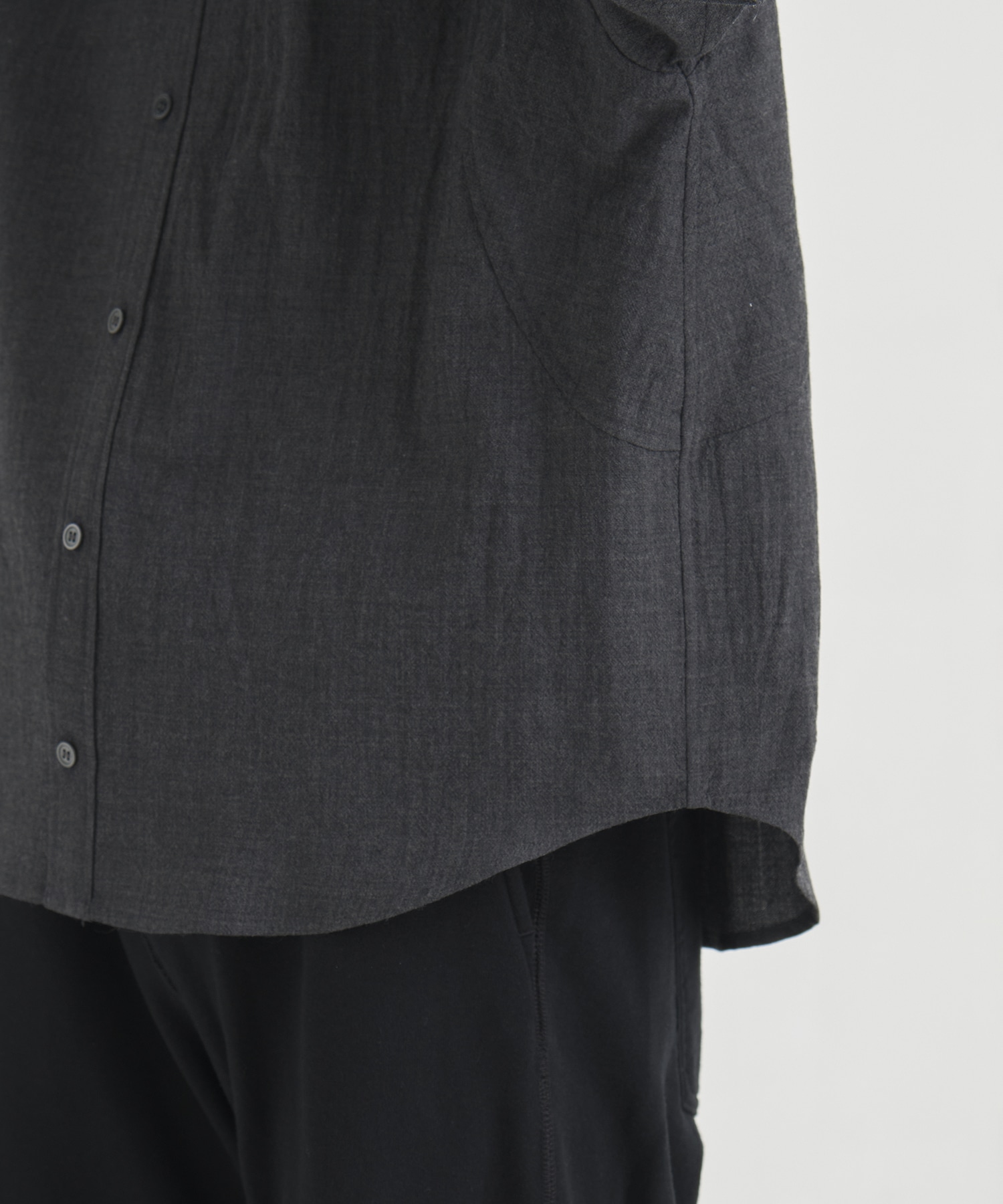 COMPACT FIT WOOL PANEL SHIRT CONZ