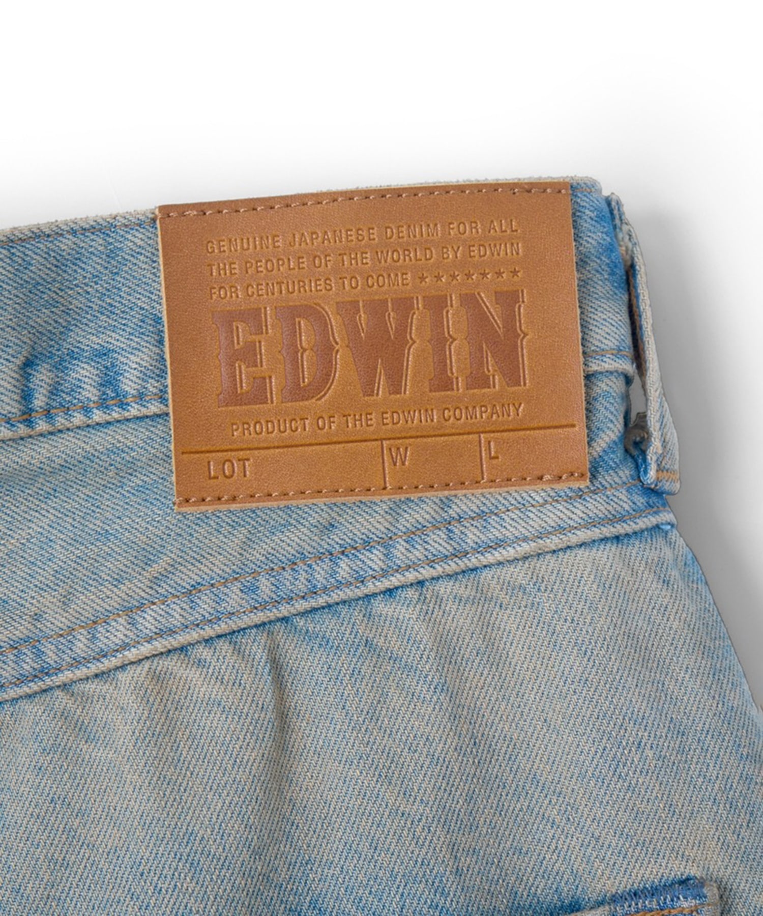 FRESH MAN DENIM WIDE PANTS by EDWIN USED refomed