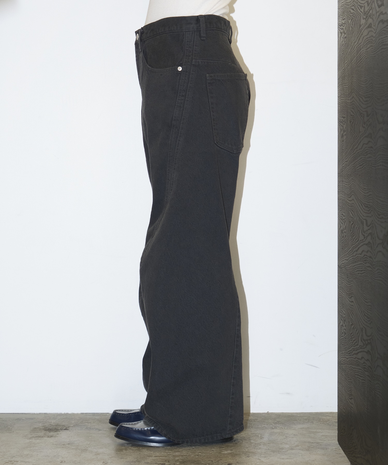 3D TWISTED WIDE LEG JEANS NVRFRGT