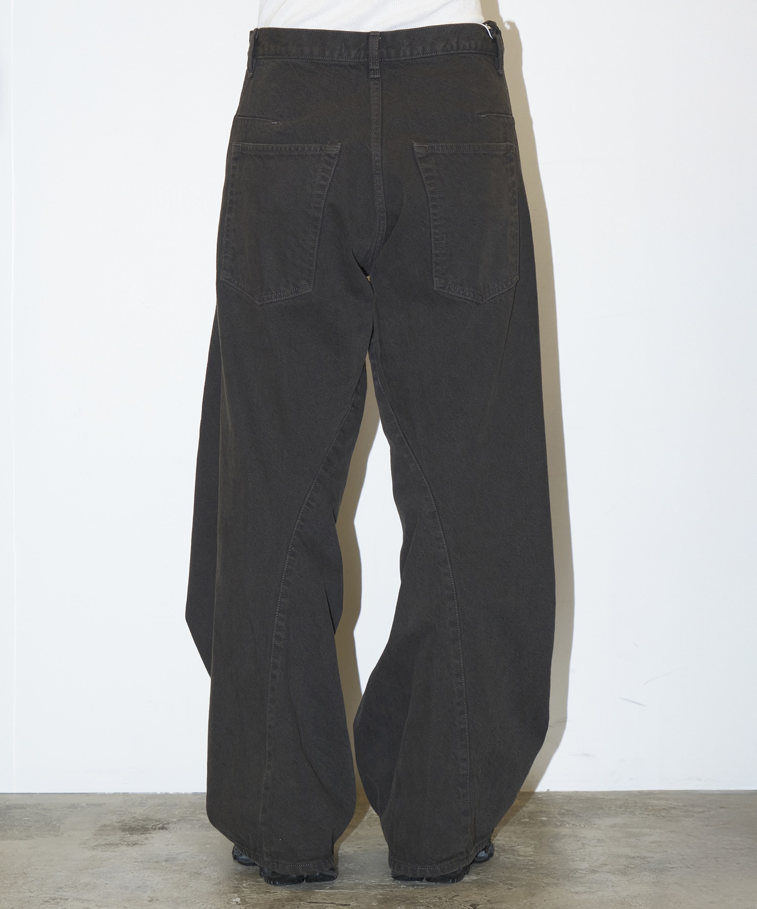 3D TWISTED WIDE LEG JEANS NVRFRGT