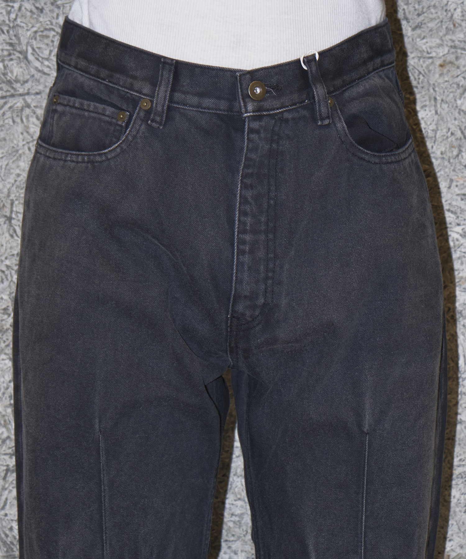 GEOMETRY DENIM PANTS STEAF