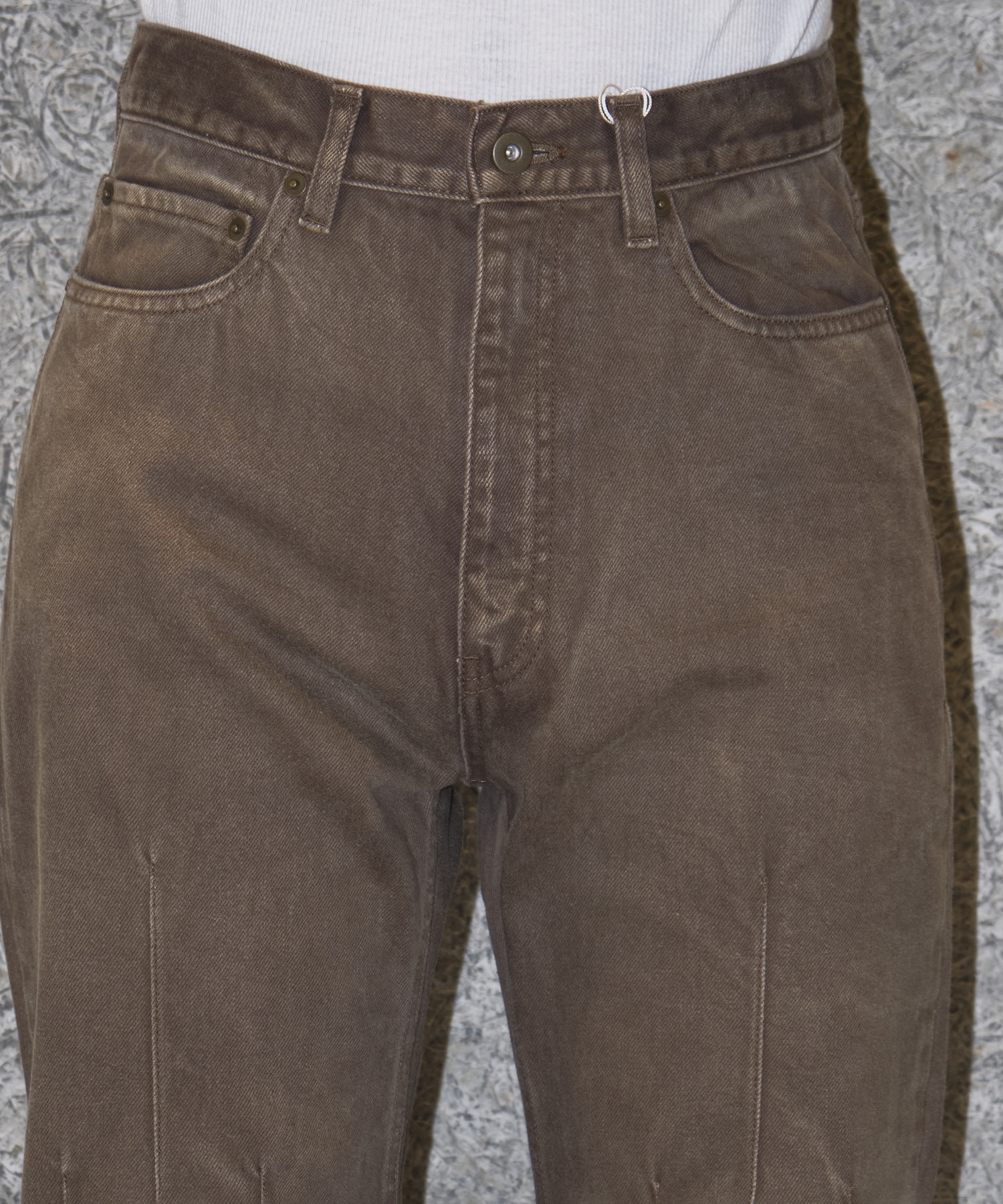 GEOMETRY DENIM PANTS STEAF