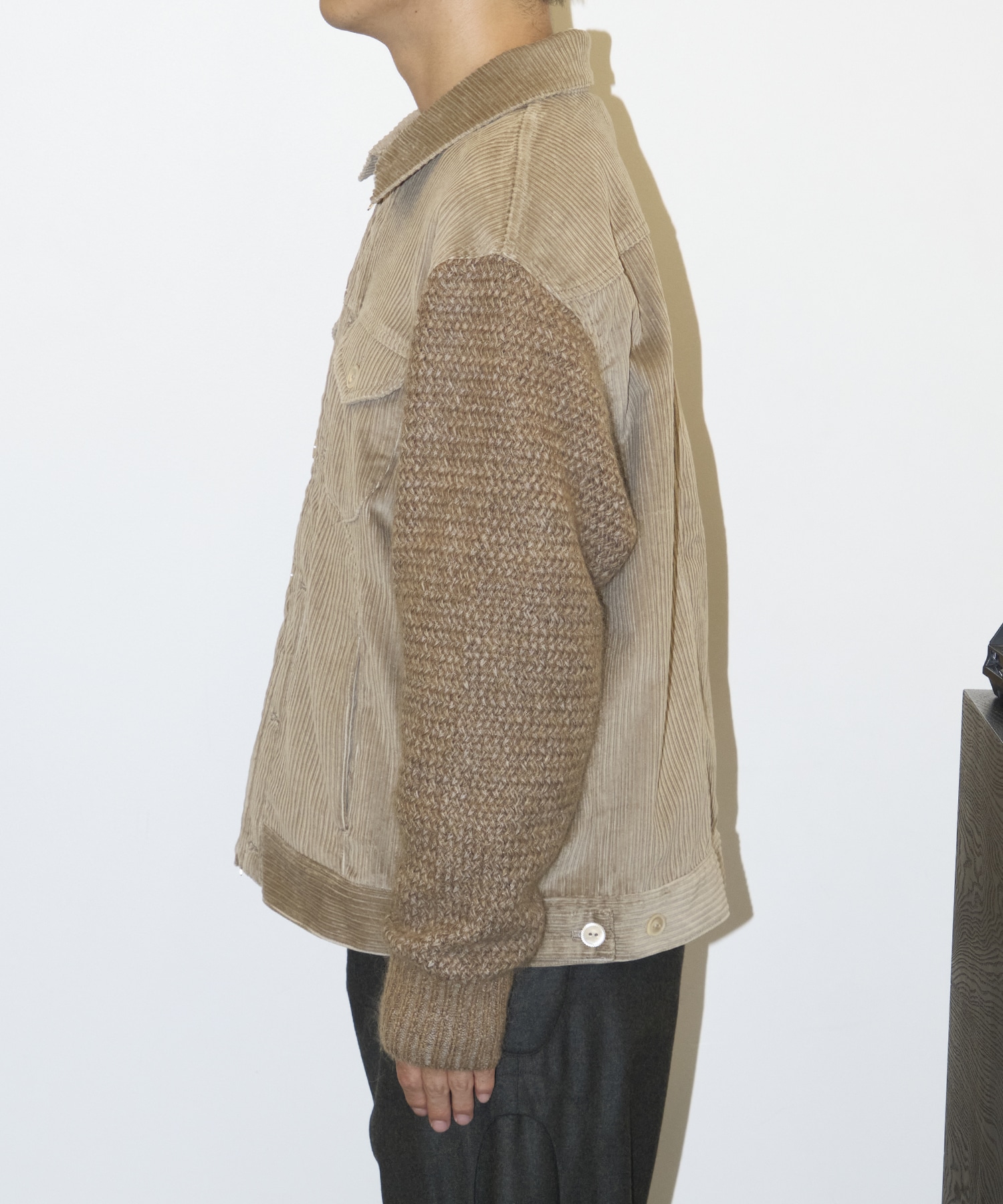 KNIT DOCKING WORK BLOUSON STEAF