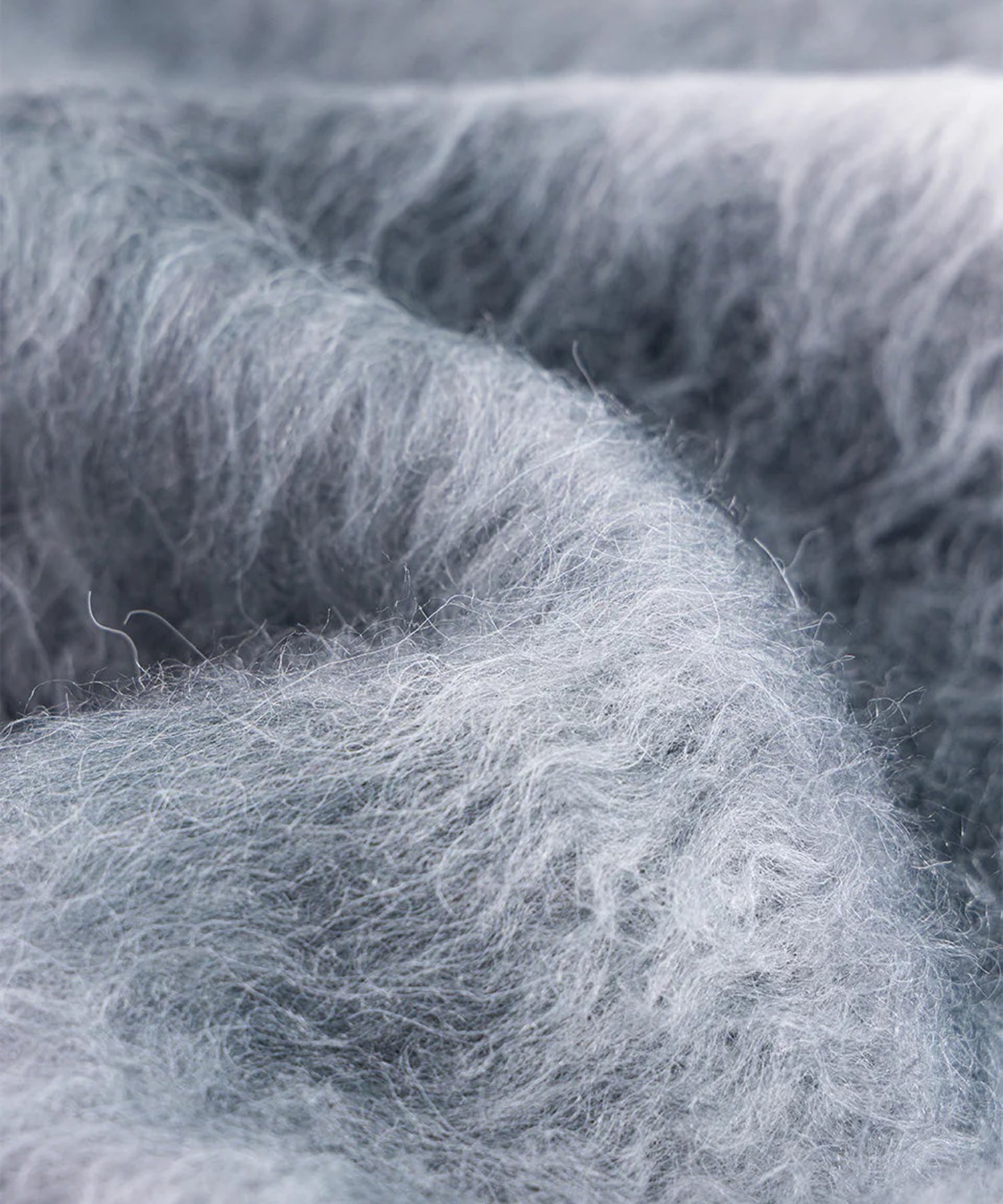 Gradation Mohair Zip Knit WOKE EDGE