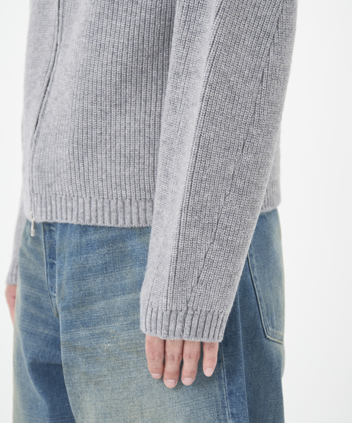 STAND FULL ZIP KNIT CONZ