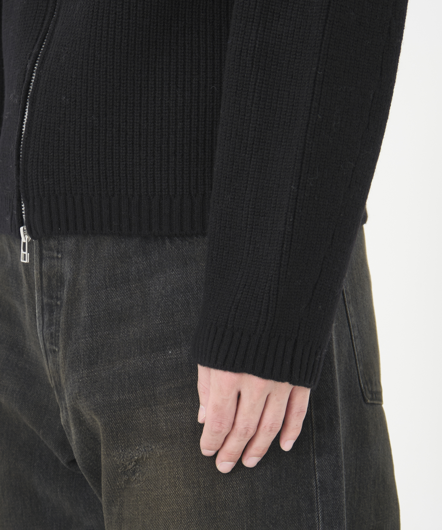 STAND FULL ZIP KNIT CONZ