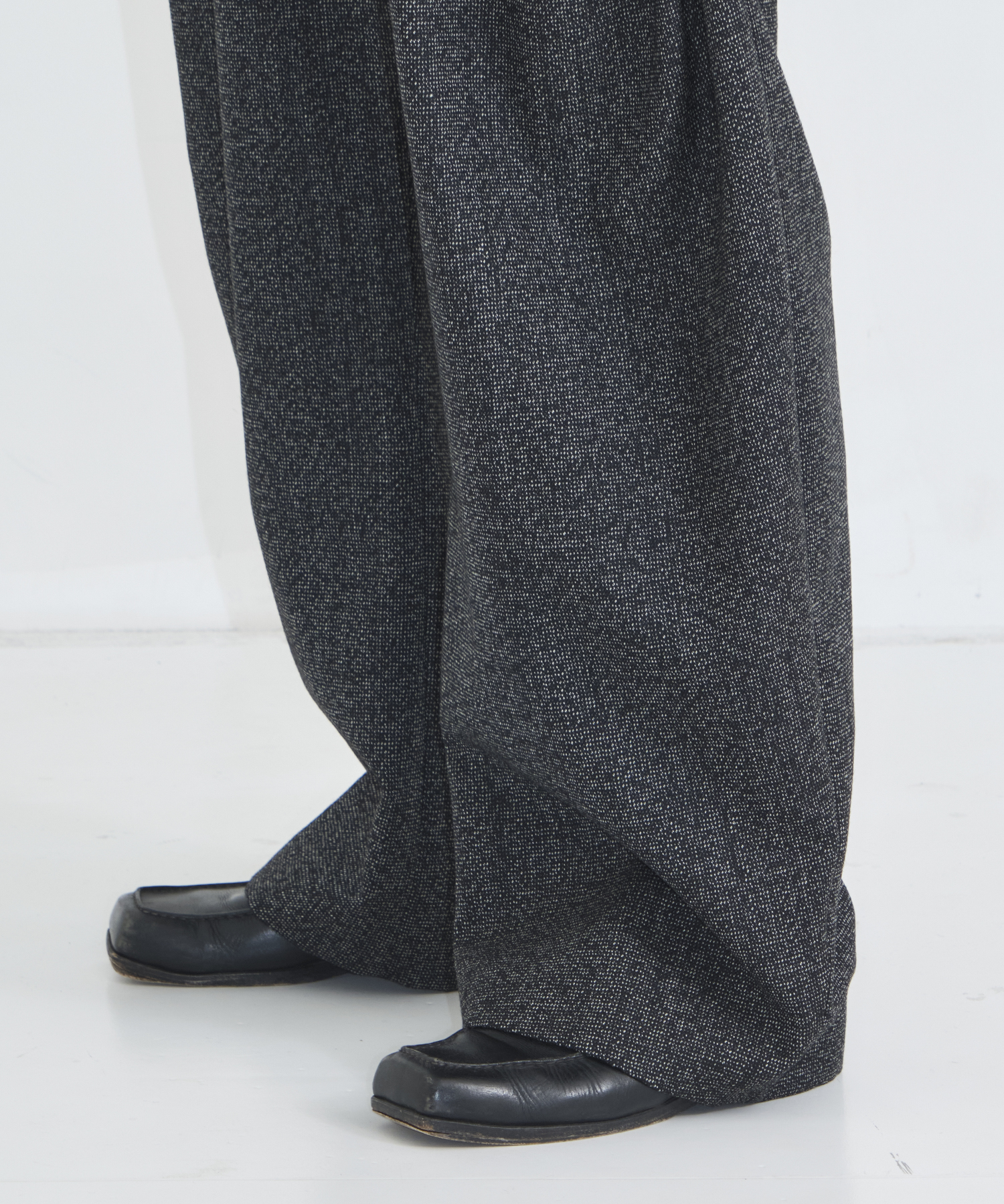 CURVE LEG TROUSERS TWEED CONZ