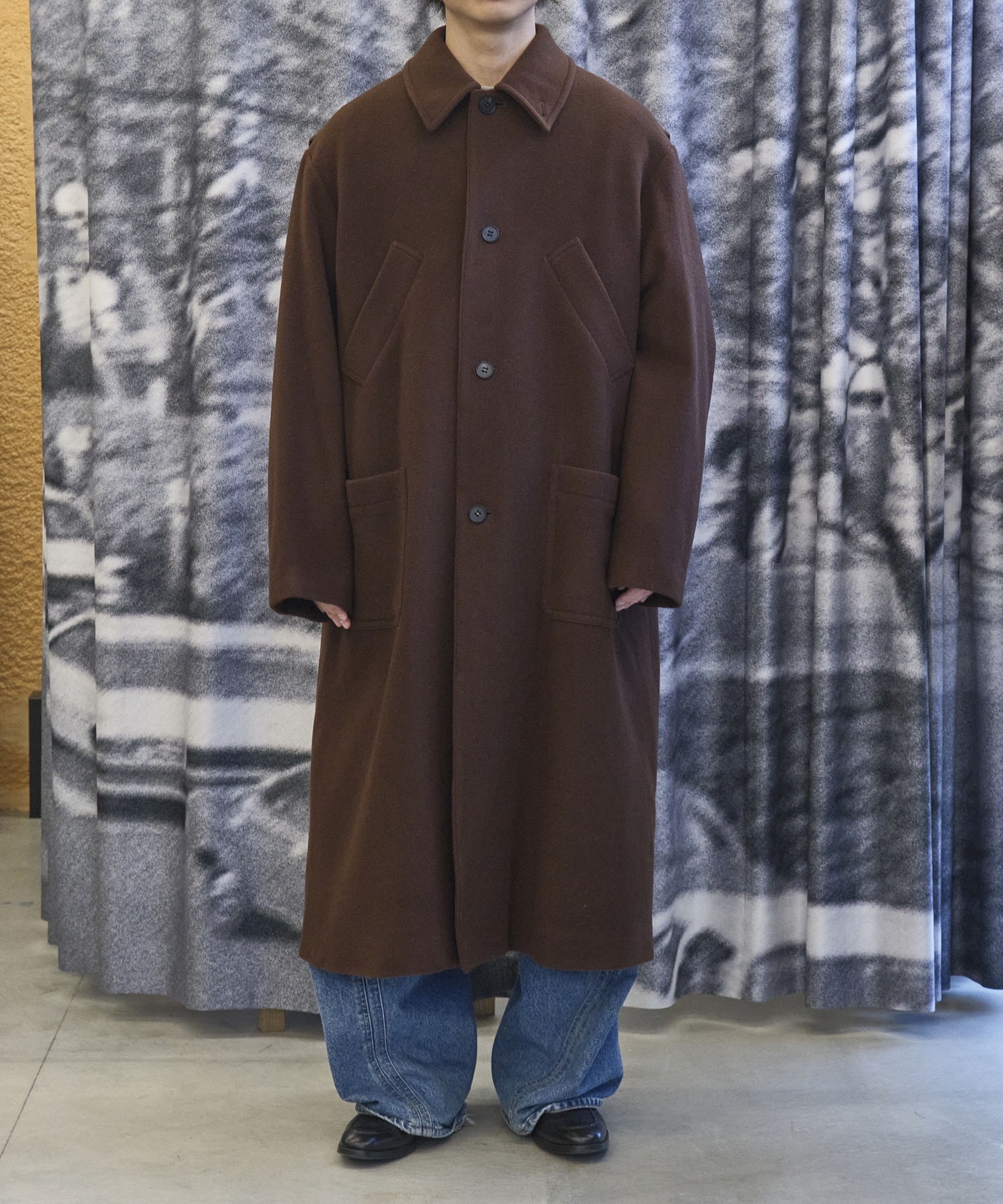 Bal Collar Wool Coat × CONZ MATSUFUJI