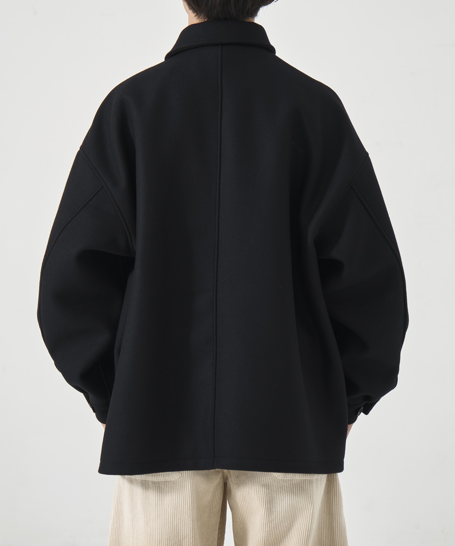 Wool Melton Coverall(S BLACK): COOTIE PRODUCTIONS: MENS｜CONZ