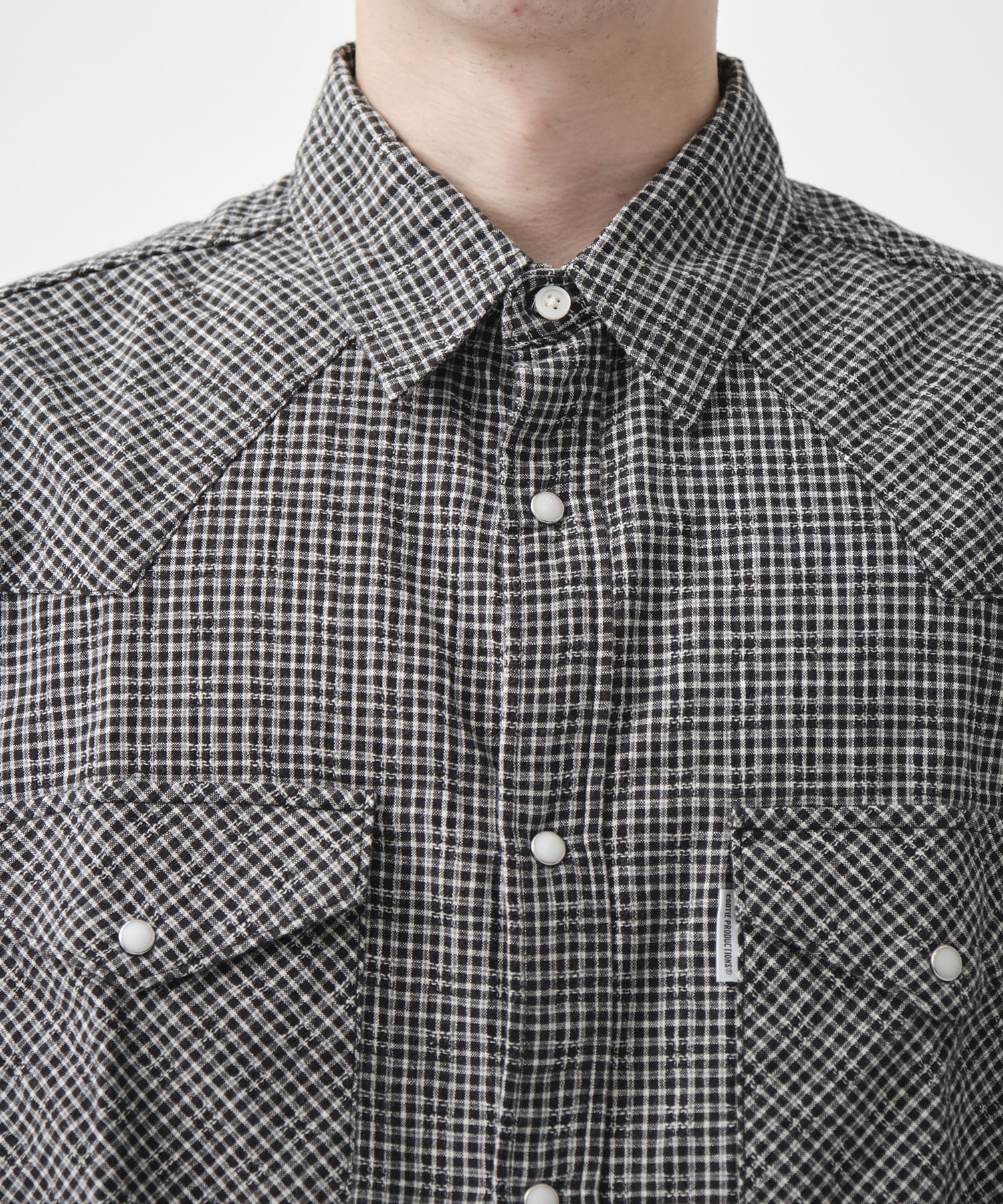 Dobby Gingham Check L/S Western Shirt COOTIE PRODUCTIONS