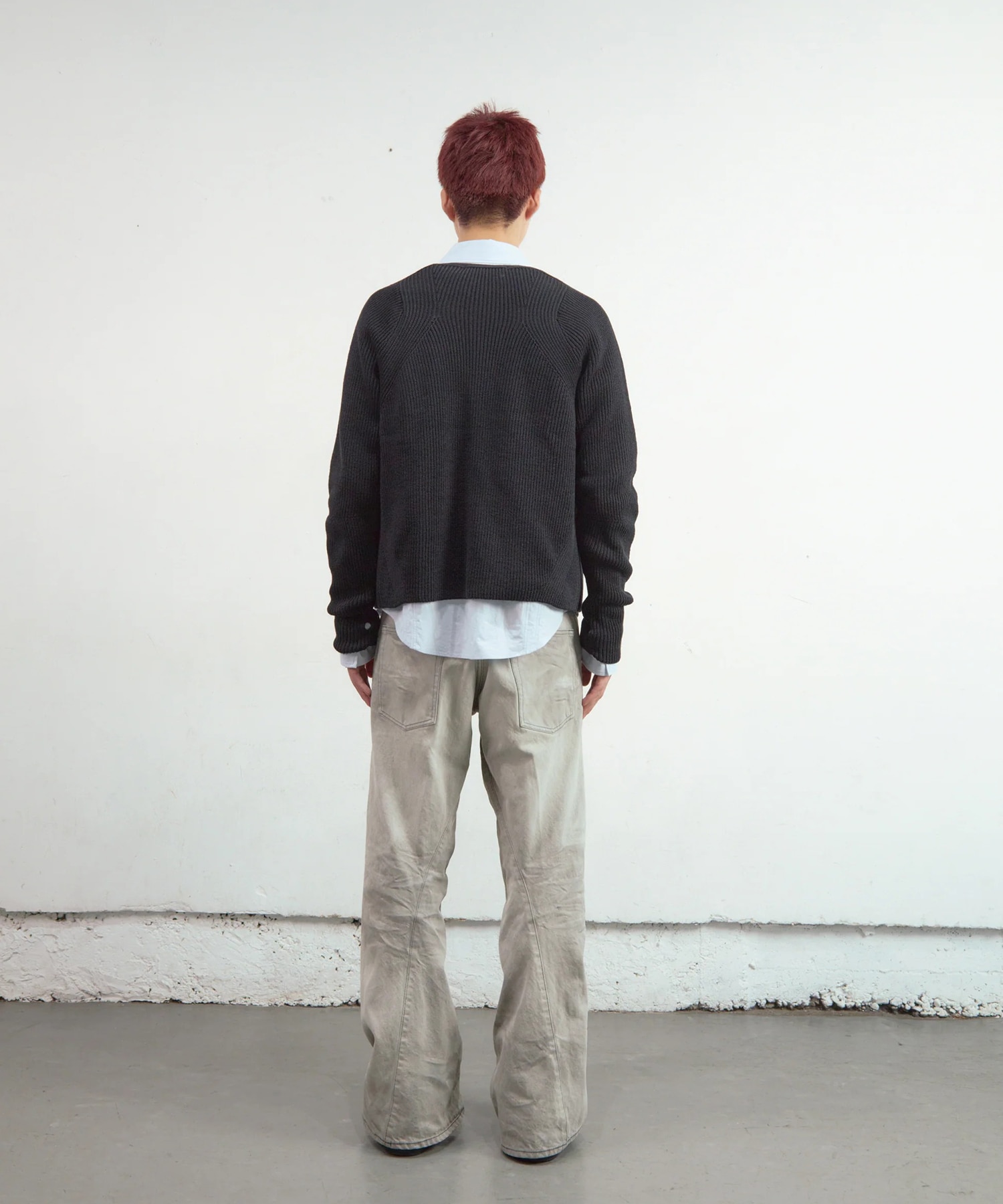 3D TWISTED WIDE LEG JEANS NVRFRGT