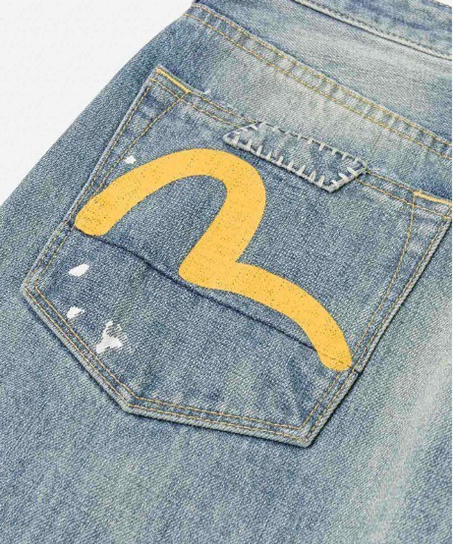 EJ 5P DISTRESSED JEANS EVISU