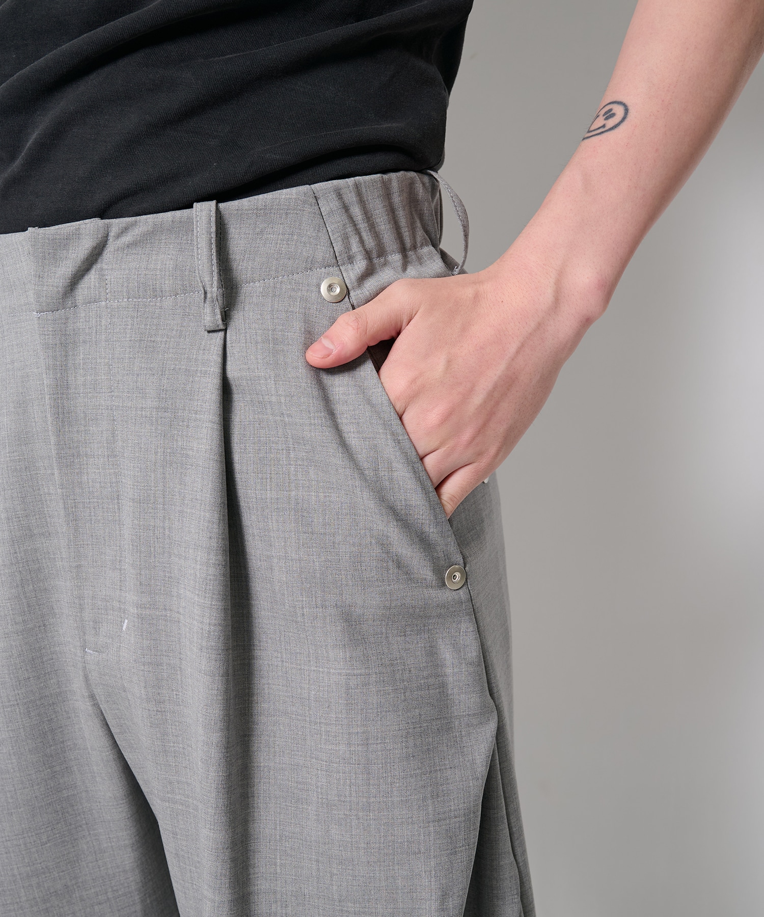 summer carve leg trousers super 110 CONZ