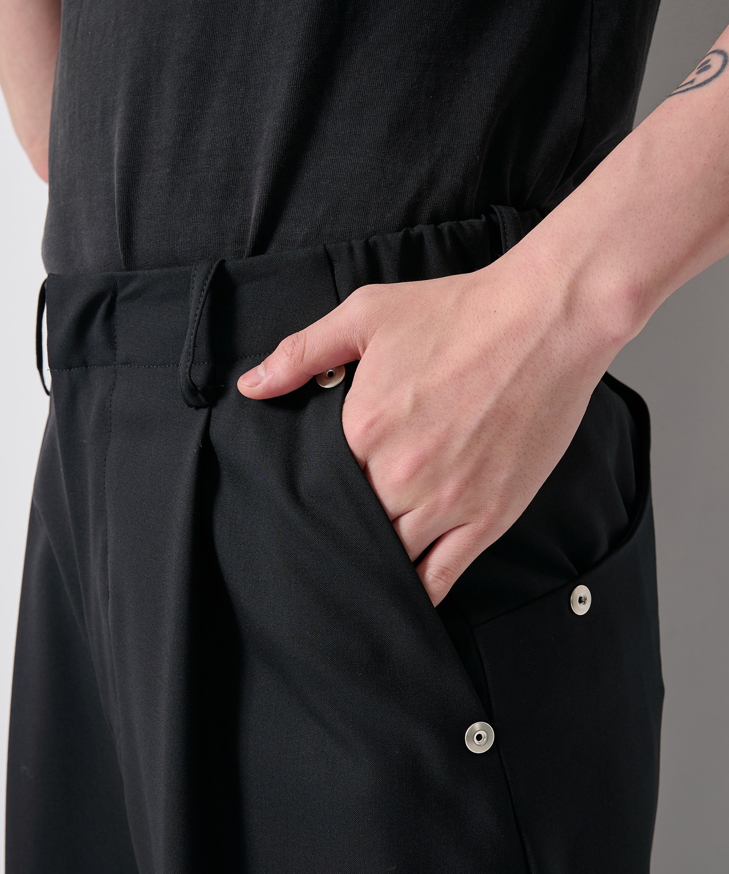 summer carve leg trousers super 110 CONZ