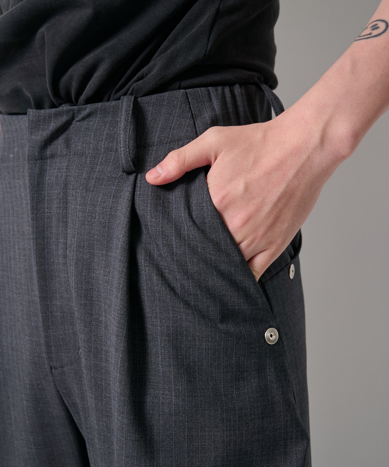 summer carve leg trousers super 110 CONZ