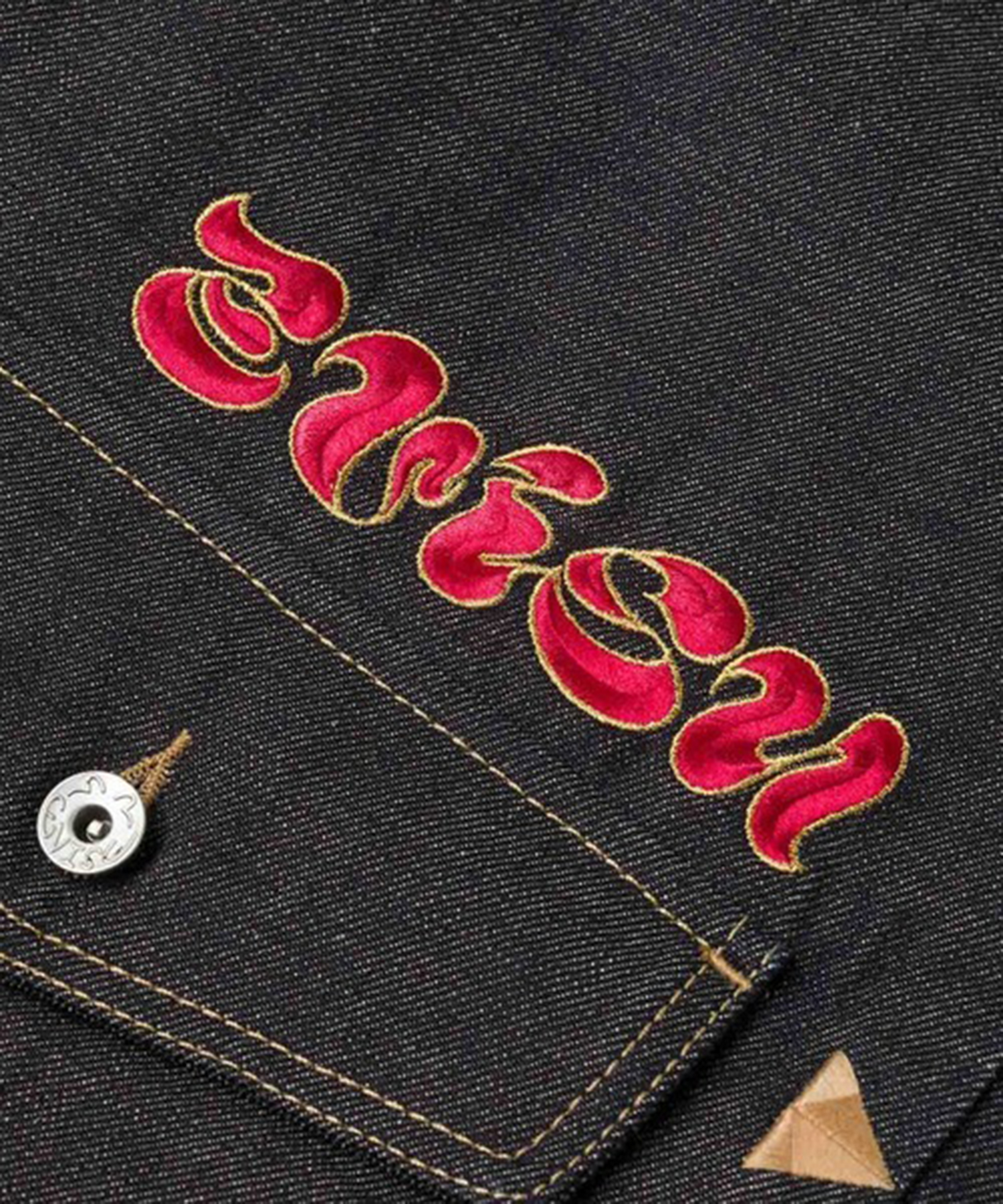 EVISU MIJ TIGER PRESHRUNK DENIM JACKET EVISU