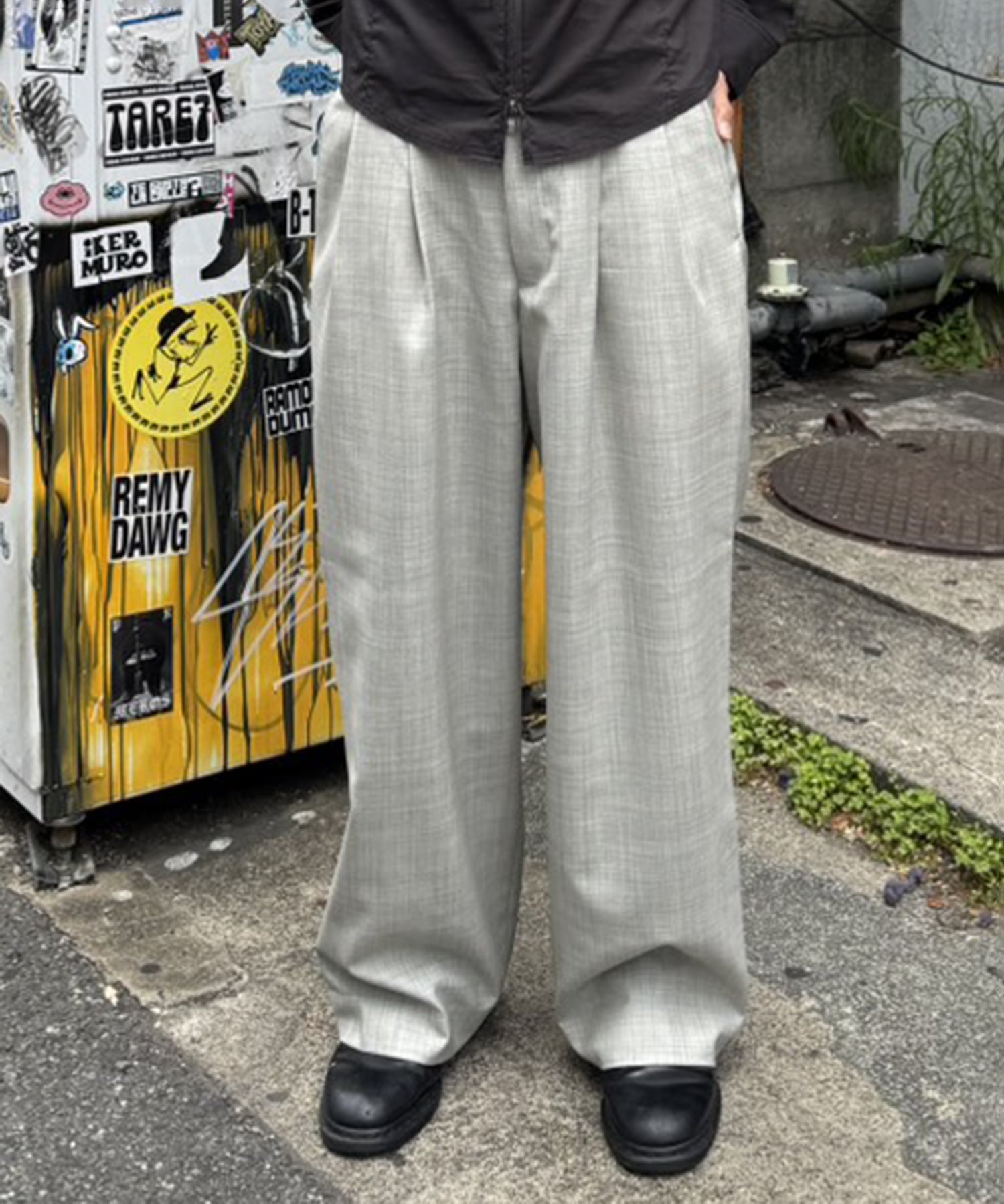 別注DOUBLE PLEATED WIDE TROUSERS MARKAWARE/marka