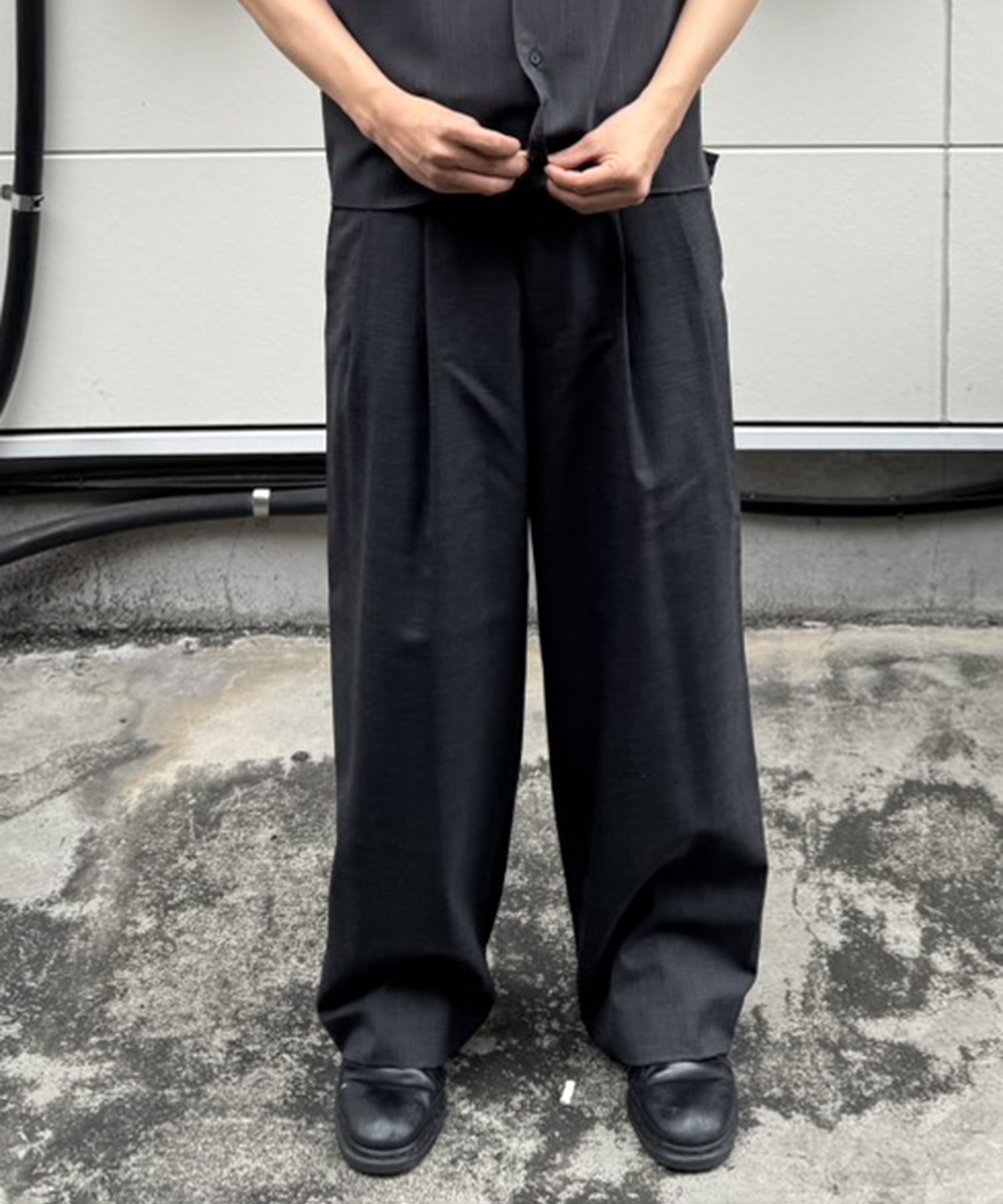別注DOUBLE PLEATED WIDE TROUSERS MARKAWARE/marka