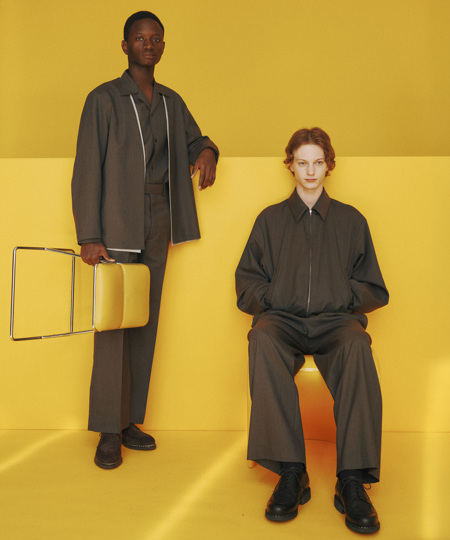DOUBLE PLEATED MILITARY TROUSERS MARKAWARE/marka