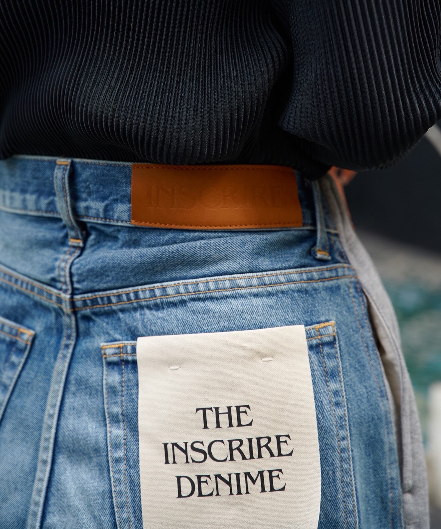 Hybride Sweat Denim Pants INSCRIRE