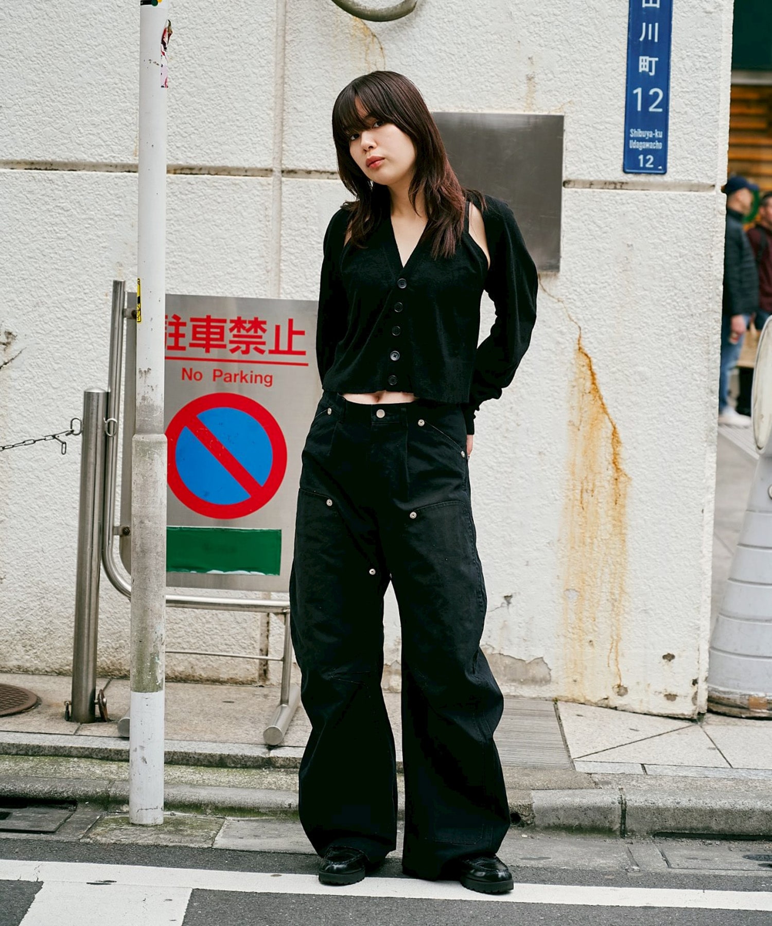 BASICKS×DUCK DOUBLE KNEE CURVED LEG PANTS BASICKS