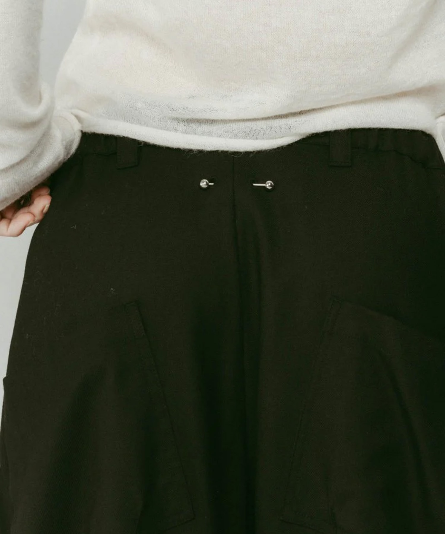 pierced drape pants(unisex) Knuth Marf
