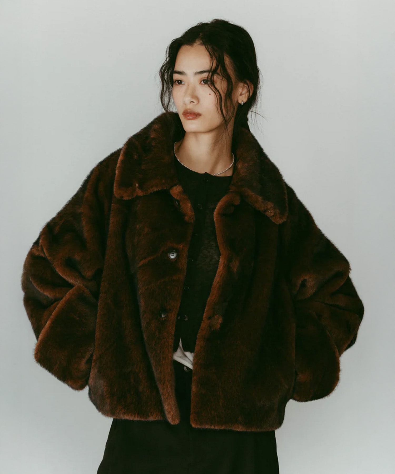 point collar fur coat Knuth Marf