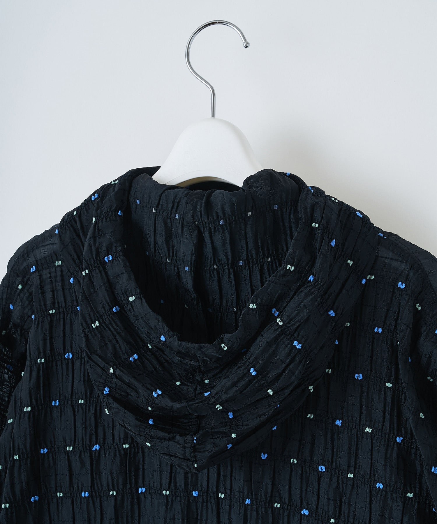 Original jacquard anorak hoodie naokitomizuka