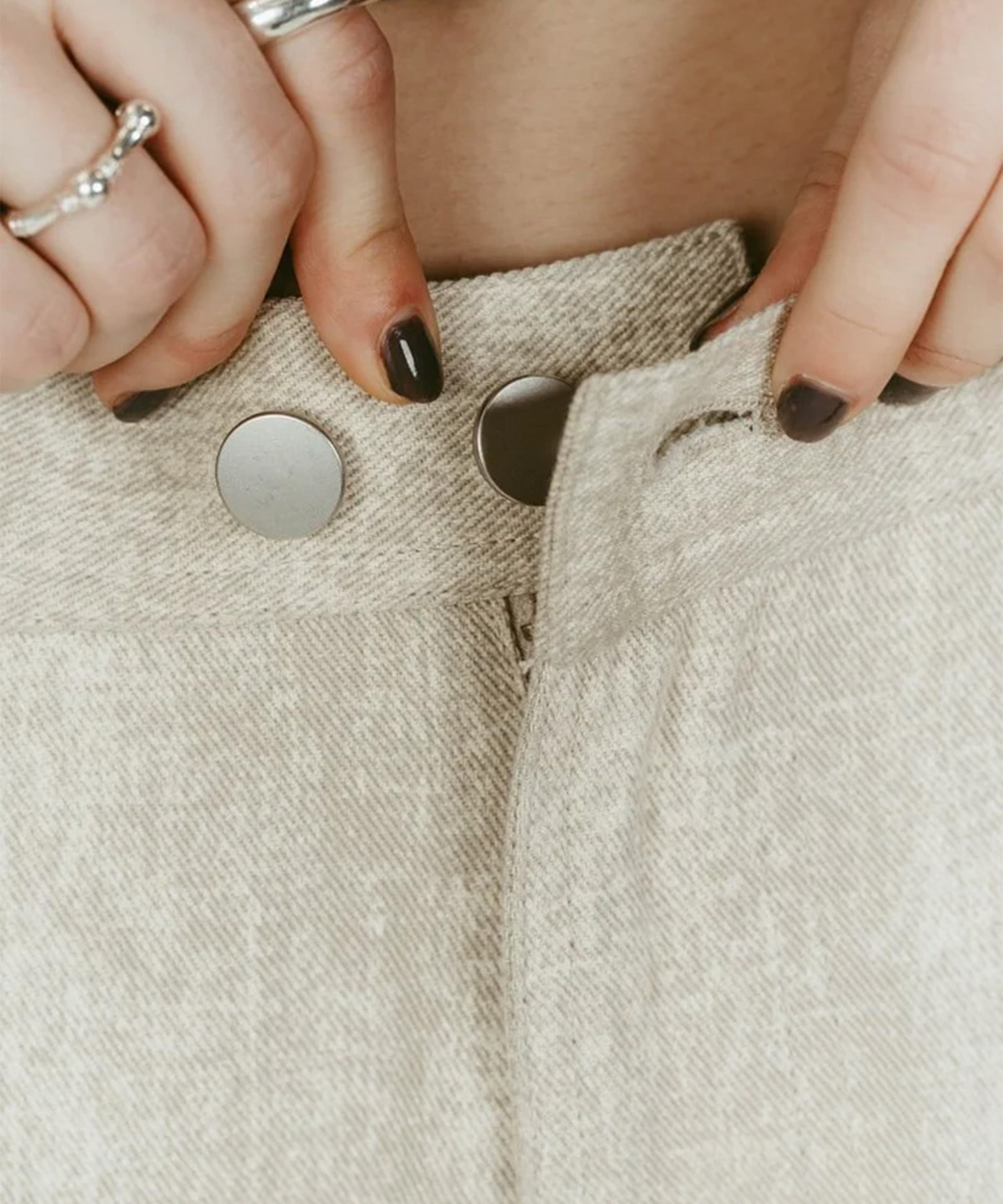 cling drape denim pants(unisex) Knuth Marf