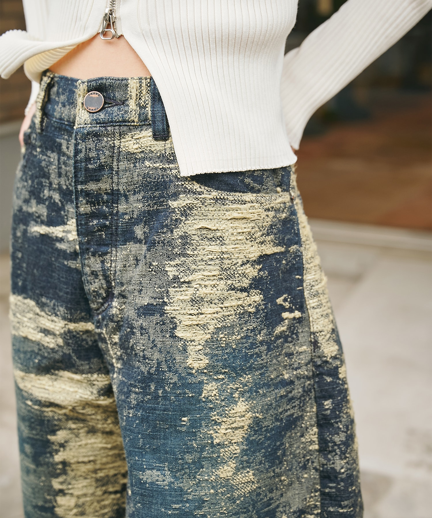 別注 DENIM CURVELEGPANTS TAAKK