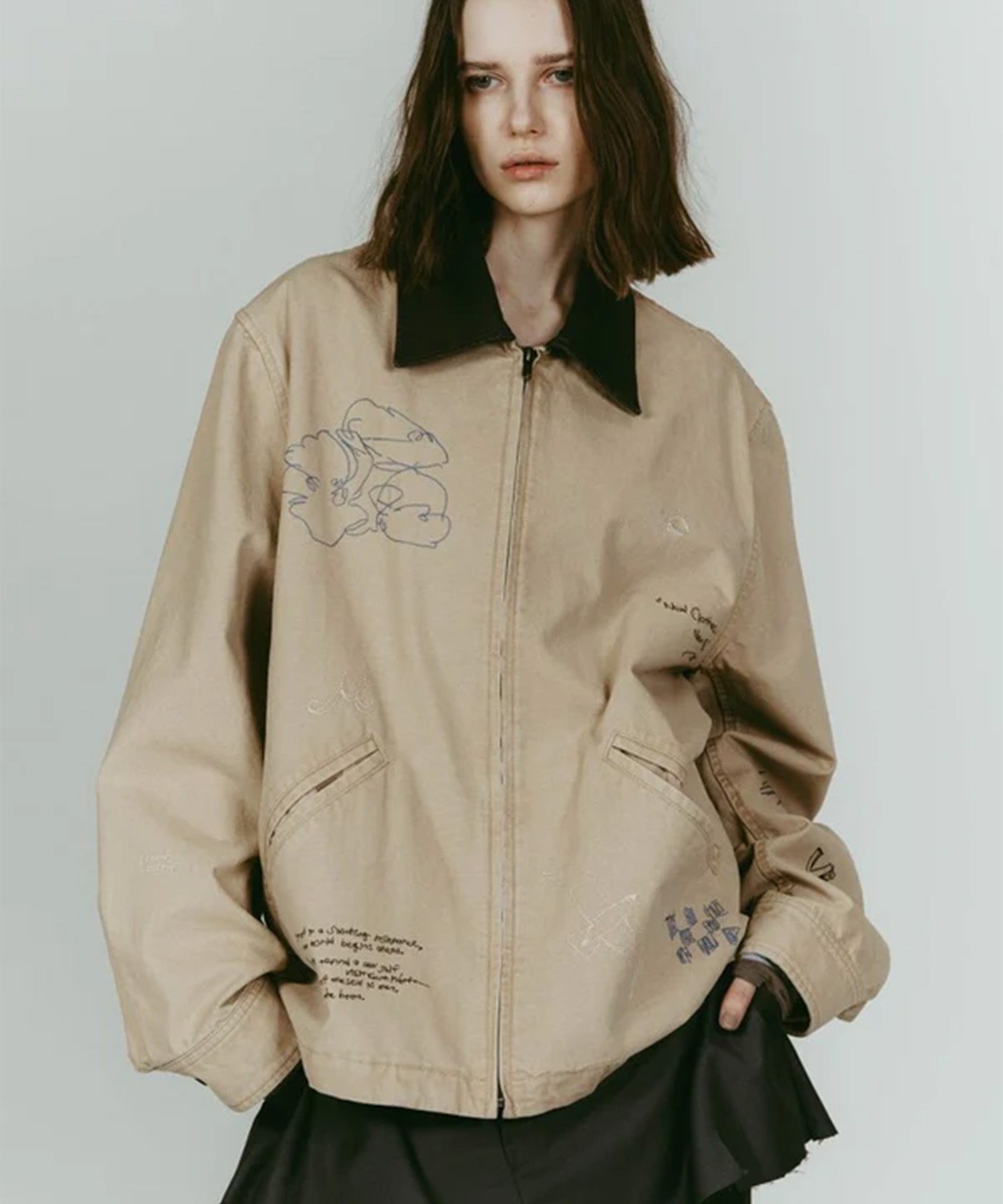 embroidered jacket(unisex) Knuth Marf