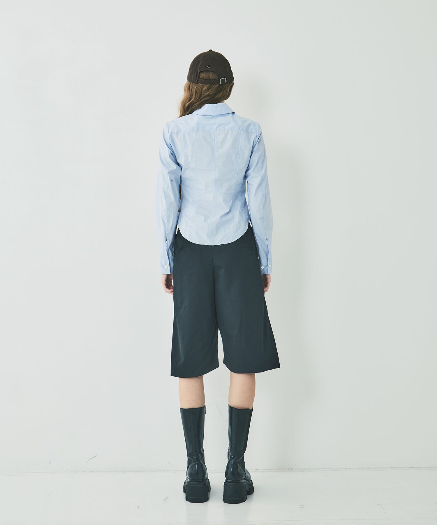 fitted zip up shirt CONZ